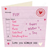Love you Always MAM - Mothers Day Options Card by Wotmalike