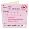 Happy Mothers Day Options Mam Card