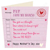 Happy Mothers Day Options Mum Card