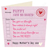 Happy Mothers Day Options Mummy Card by Wotmalike