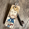 ABBA Benny Character Wooden Keyring by Wotmalike