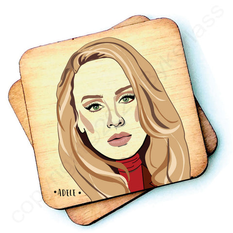 Adele Character Wooden Coaster - RWC1