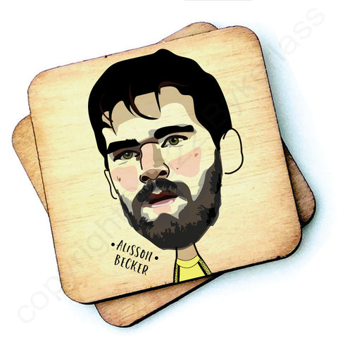 Alisson Becker - Character Wooden Coaster - RWC1