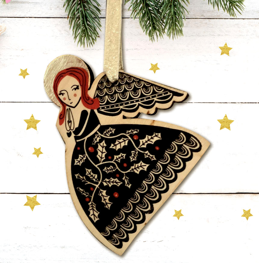 Those We Love Angel Christmas Bauble by Wotmalike