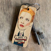 Annie Lennox Character Wooden Keyring by Wotmalike