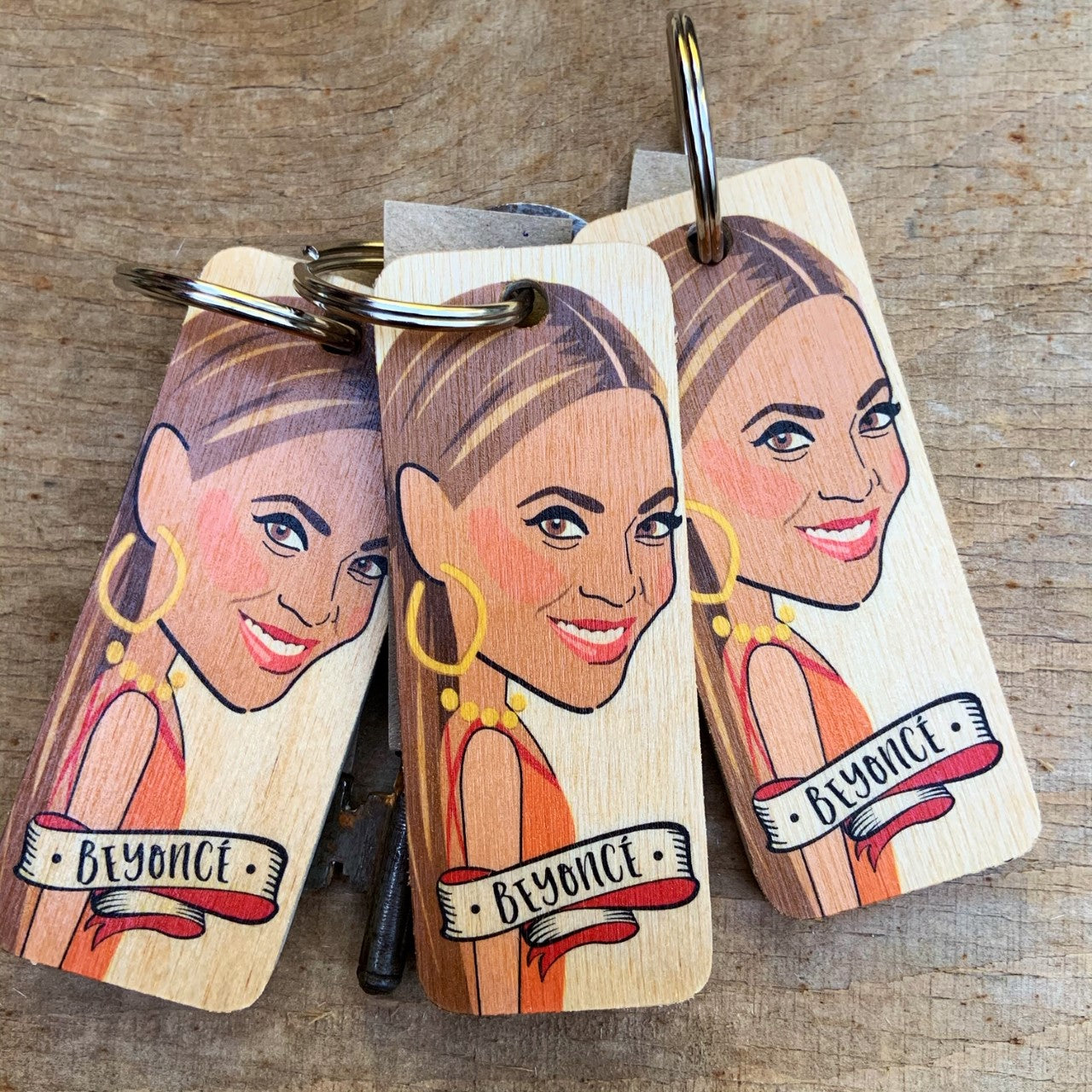 Beyonce Character Keyring by Wotmalike
