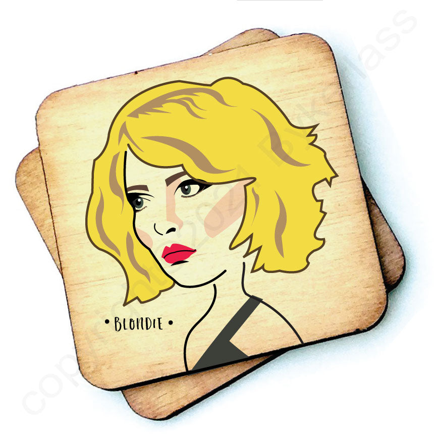 Blondie Character Wooden Coaster by Wotmalike