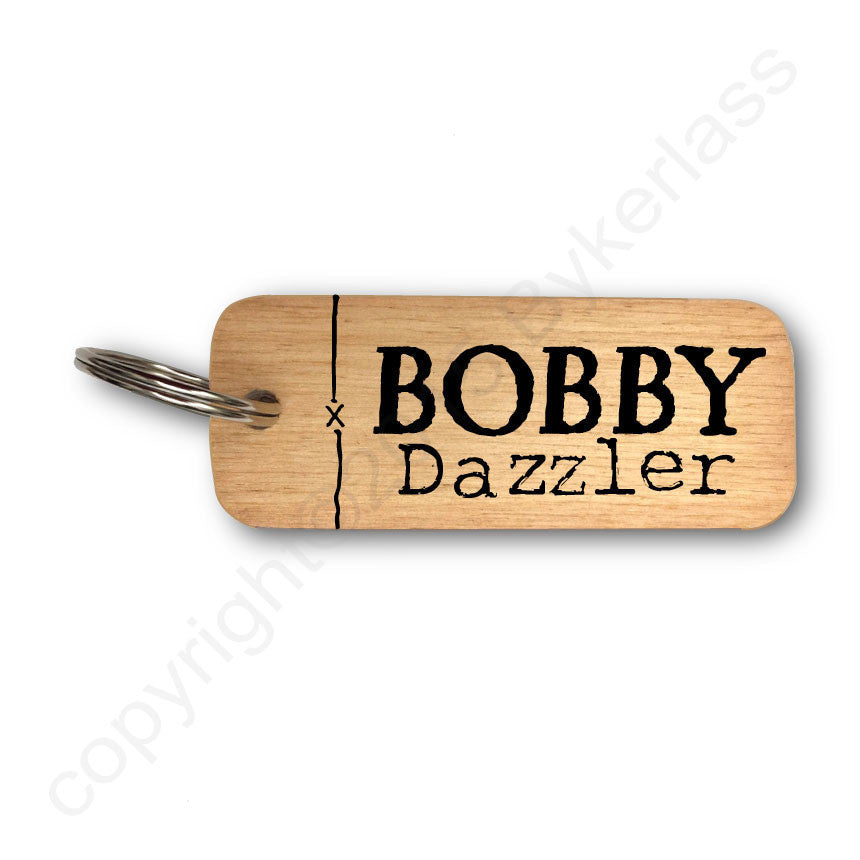 Bobby Dazzler Yorkshire Rustic Wooden Keyring