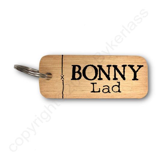 Rustic Geordie Wooden Keyrings