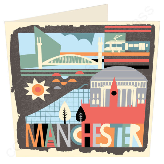 City Scape Manchester Brights - North Divide Card