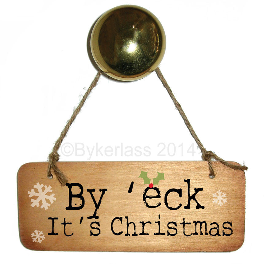 By Eck It's Christmas -  Christmas Rustic Wooden Sign