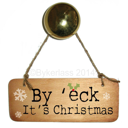 By Eck It's Christmas -  Christmas Rustic Wooden Sign