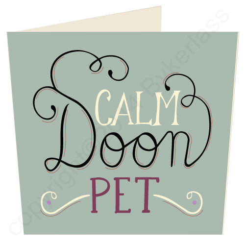 Calm Doon Pet Card 