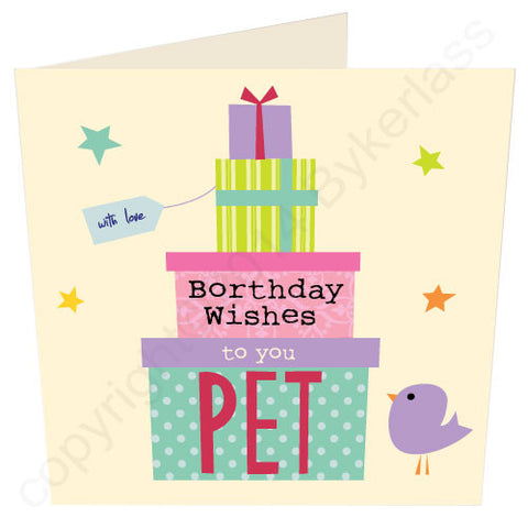 Borthday Wishes Pet - Northumbrian Birthday Card (CG21)