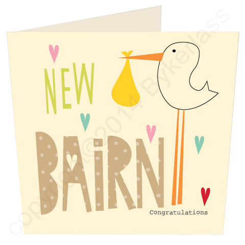 New Bairn - Northumbrian New Baby Card (CG7v2)