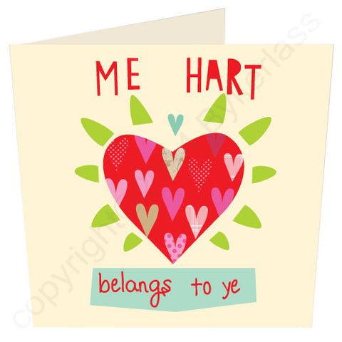 Me Hart Belangs to Ye - Northumbrian Card (CG8)