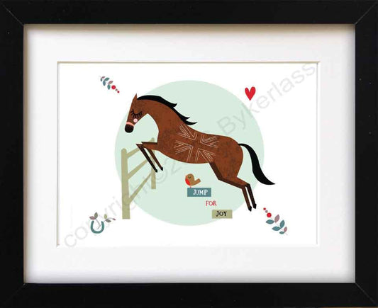 Jump for Joy Horse  Print (CHDP2)