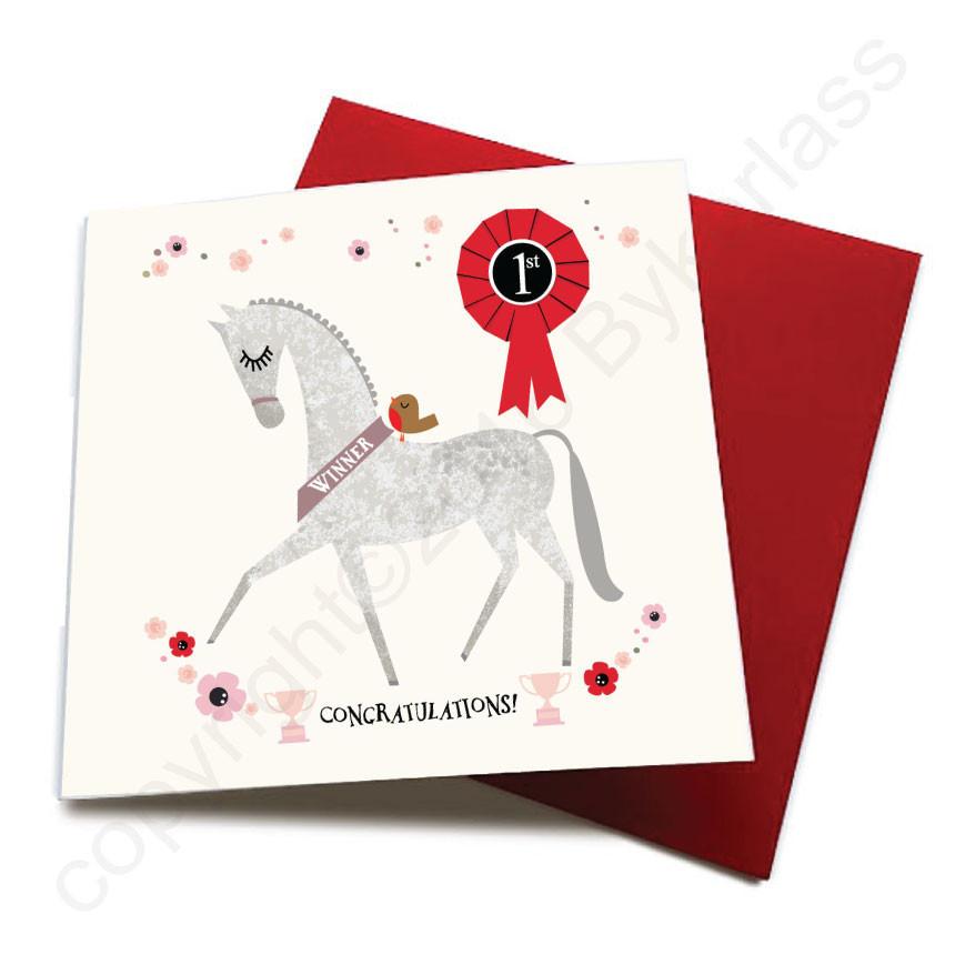 Congratulations - Horse Greeting Card  CHDS13