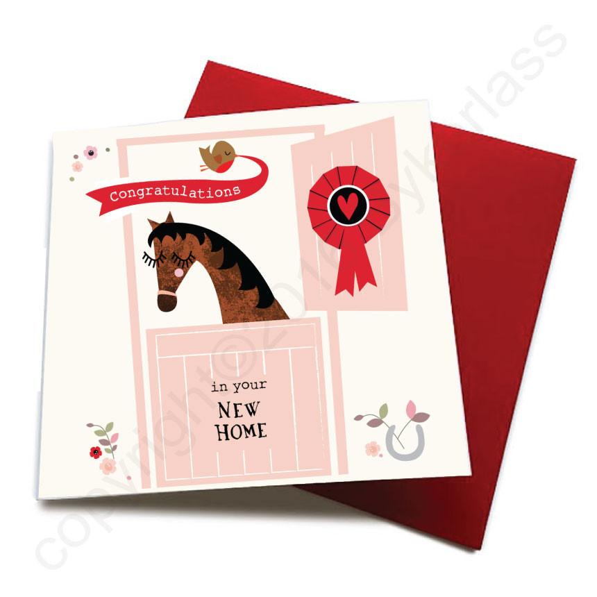 New Home - Horse Greeting Card  CHDS17