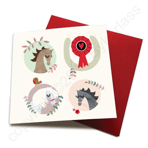 Any Occasion - Horse Greeting Card  CHDS3