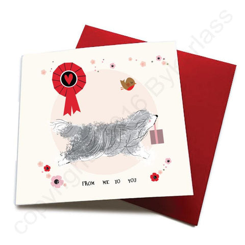 From Me To You  - Dog Greeting Card  CHDS51
