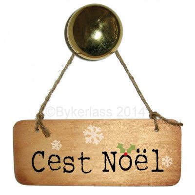Cest Noel Christmas Rustic Wooden Sign - RWS1