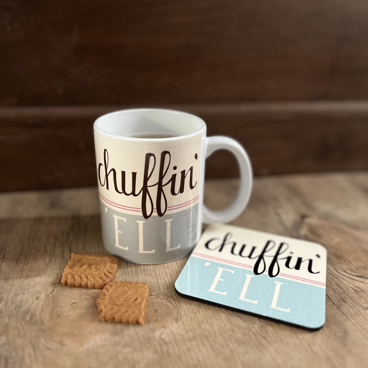 Chuffin 'Ell - Yorkshire Speak Coaster and Mug