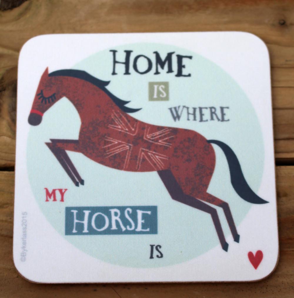 Homes Is Where - Horse Coaster by Charlton Hall Designs