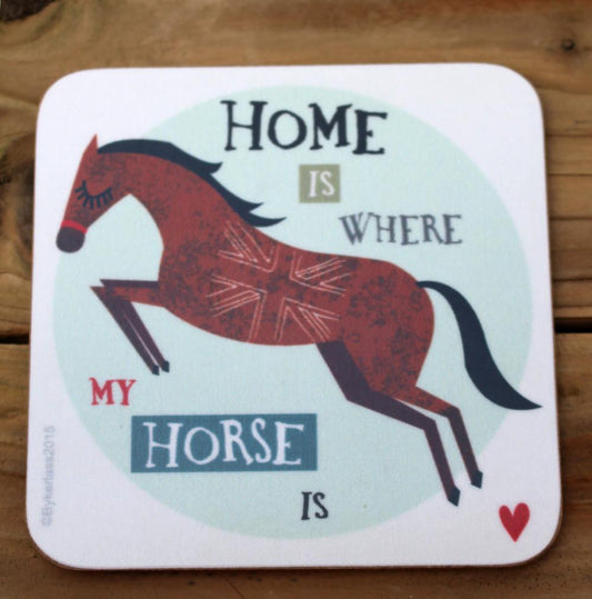 Homes Is Where - Horse Coaster by Charlton Hall Designs