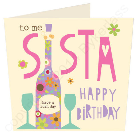 To Me Sister Geordie Birthday Card (G53)