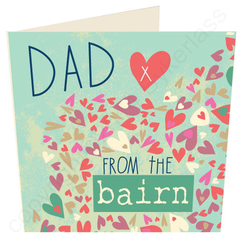 Dad From the Bairn Geordie Mugs Card