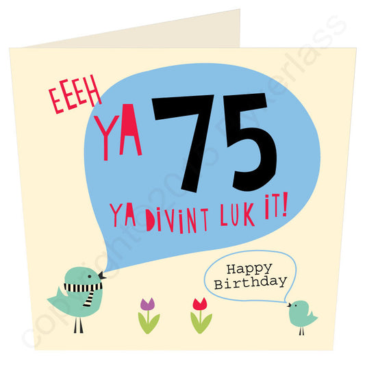 Eeeh Ya 75 Ya Divint Luk It Geordie Mugs Card