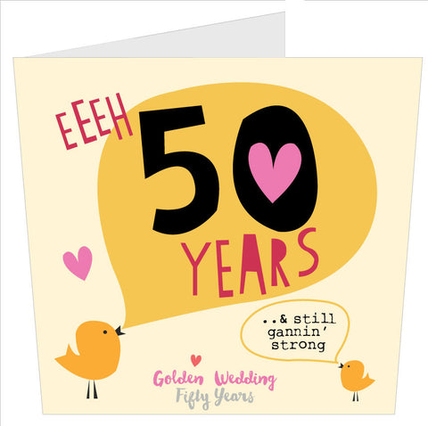 Golden Wedding Geordie Card - (G75)