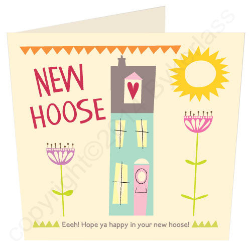 Geordie new house card handmade in Newcastle Upon Tyne