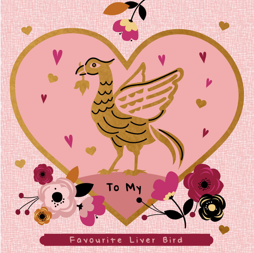Mum My Favourite Liver Bird Card by Wotmalike