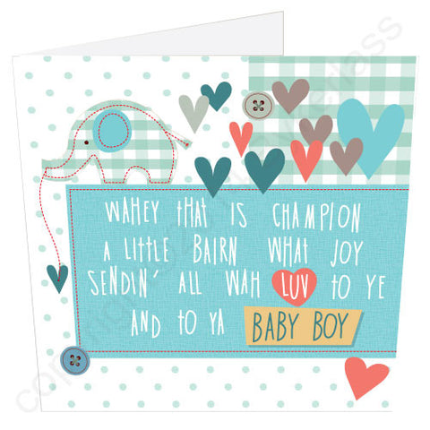 New Baby Boy Geordie Card (GP9)