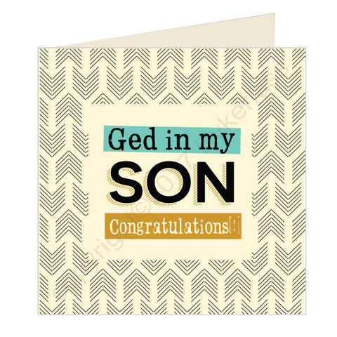 Ged in my son - Congratulations! Geordie Card (GQ11)