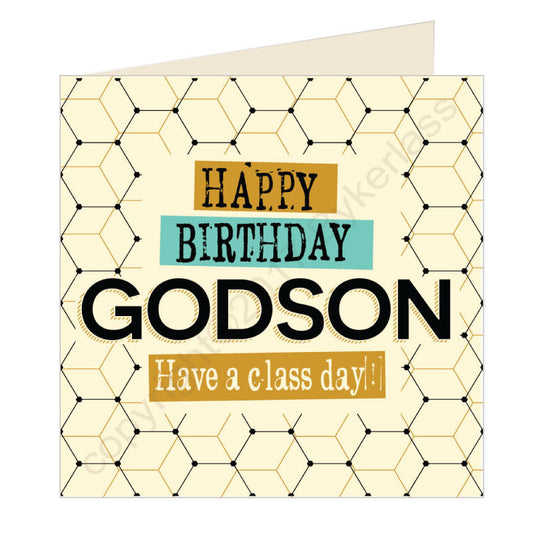 Happy Birthday Godson Geordie Card by Wotmalike