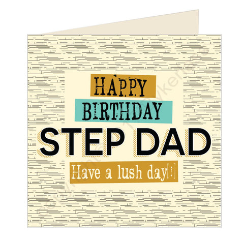 Happy Birthday Step Dad Geordie Card (GQ21)