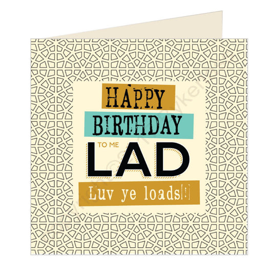 Happy Birthday to me Lad Geordie Card by Wotmalike