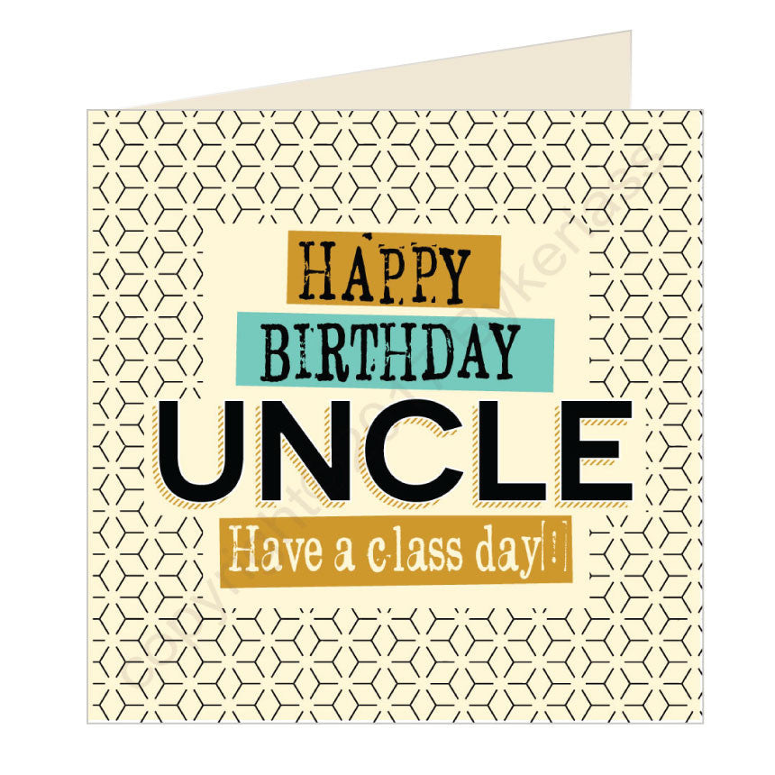 Happy Birthday Uncle Geordie Card by Wotmalike