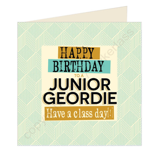 Happy Birthday to a Junior Geordie Card by Wotmalike