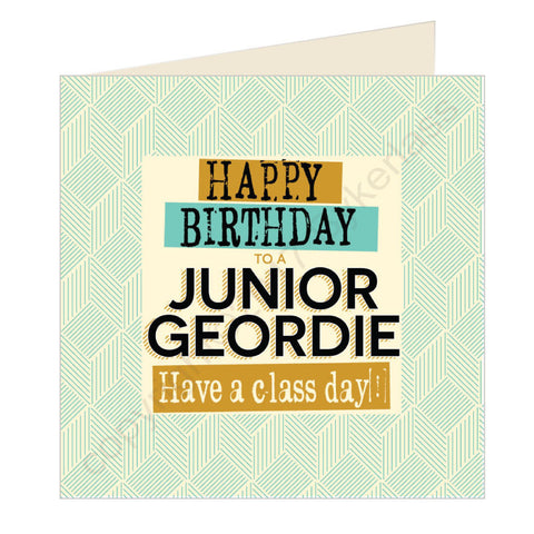 Happy Birthday to a Junior Geordie Card (GQ24)