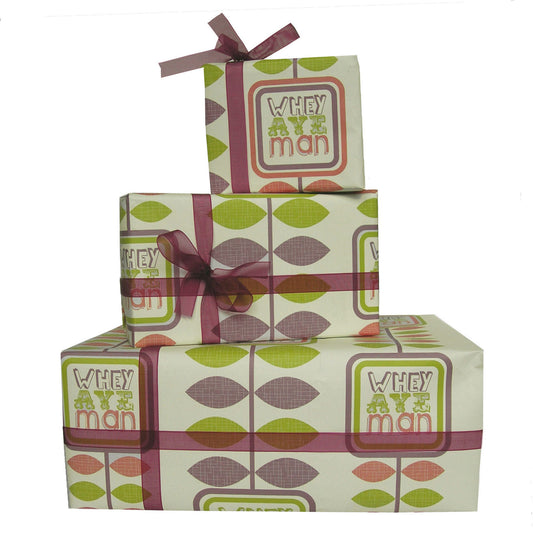 Whey Aye Man Geordie Gift Wrap