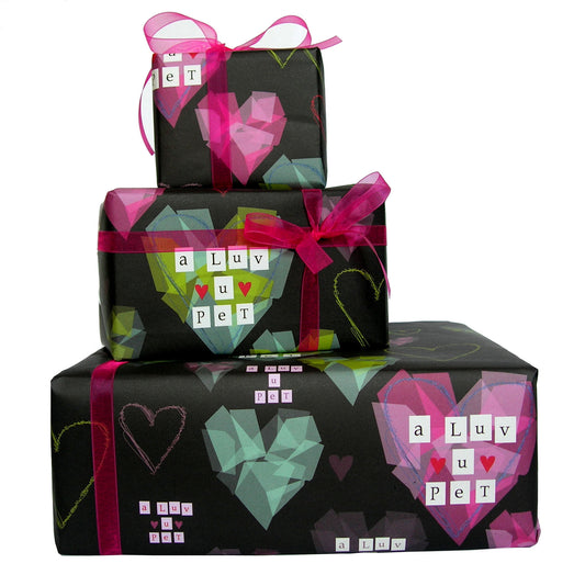 I Luv u Pet Geordie Gift Wrap