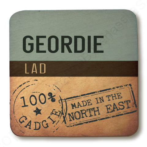 Geordie Lad - Rustic Wooden Coaster - RWC1