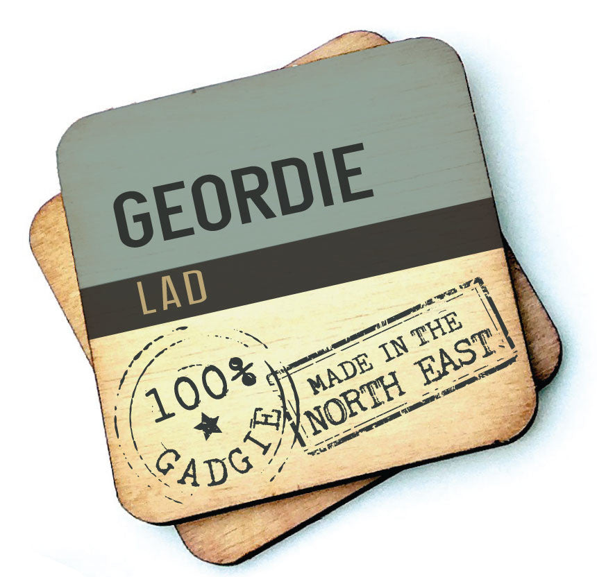 Geordie Lad Geordie Wooden Coasters by Wotmalike
