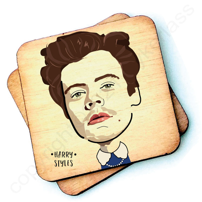 Harry Styles Character Wooden Coaster by wotmalike
