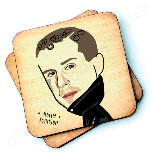 Holly Johnson Character Wooden Coaster