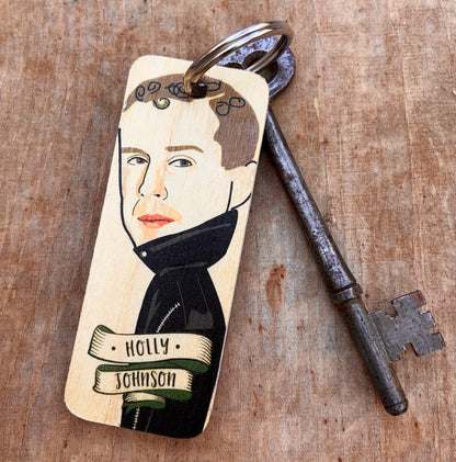 Holly Johnson Character Wooden Keyring 